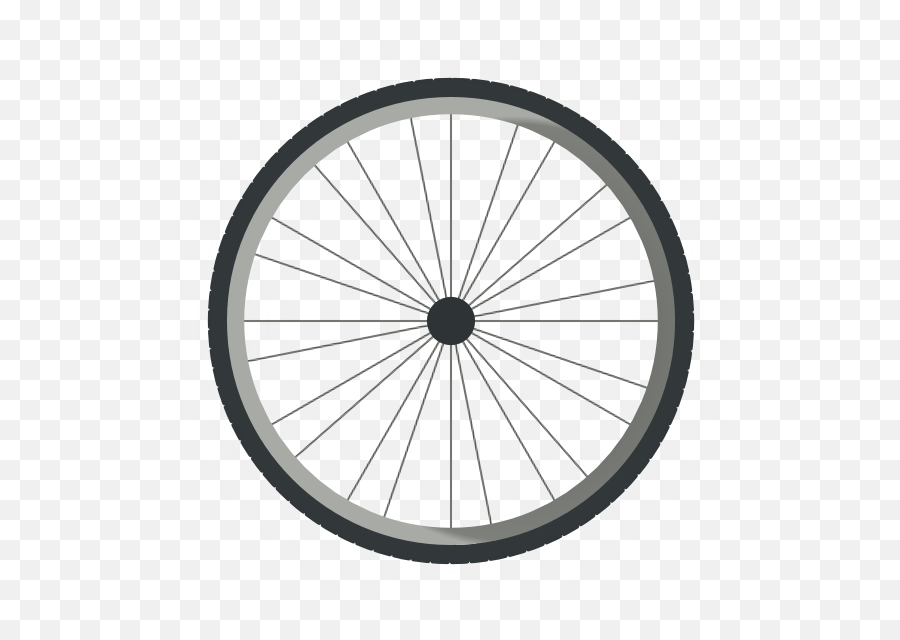Cycle Clipart Bicycle Wheel Cycle - Wheel With 10 Metallic Spokes Emoji,Cycle Emoji