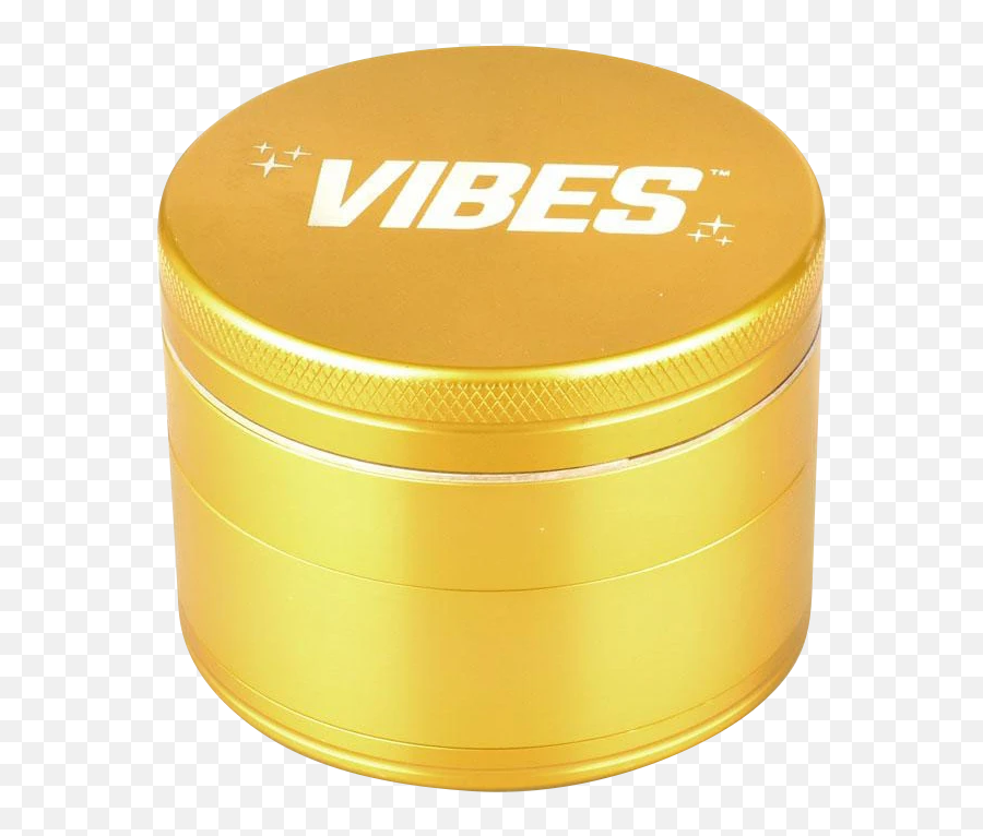 Vibes Anodized 4 - Piece Metal Grinder Box Emoji,Vibes Emoji