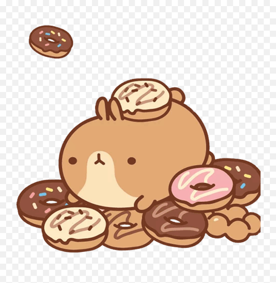Donut Donuts Myedit Donat Çörek Cookie - Molang Wallpaper Cute Emoji,Donut Emoji Png