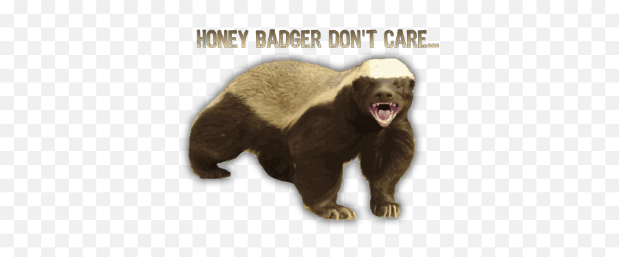 Honey Badger Honey Badger Humor Badger - Honey Badger Don T Care Emoji,Badger Emoji