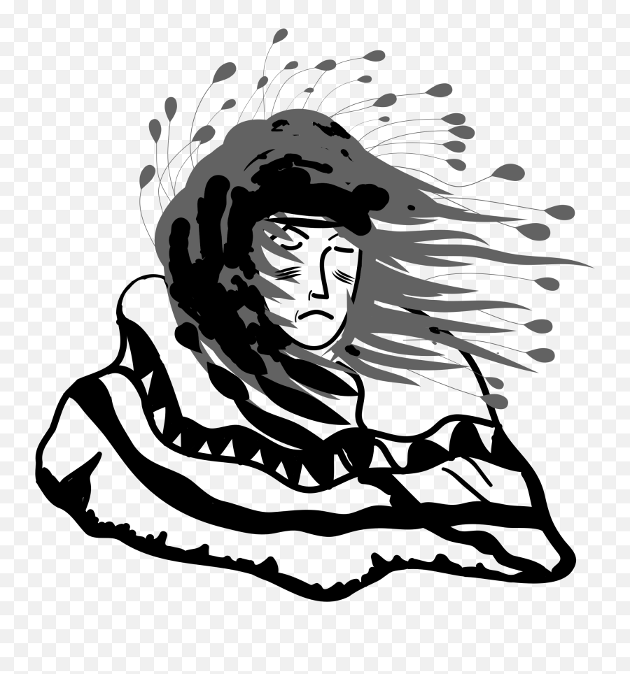 Plains Indians Woman In Shaw Vector Clipart Image - Bolivian And Argentine Hemorrhagic Fevers Emoji,Ghost Emoji