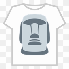 Transparent Moyai Emoji T - Smurf T Shirt In Roblox,Wolverine Emoji