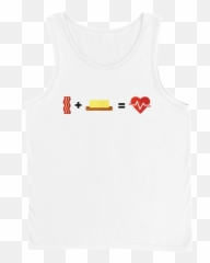 Bacon Butter Emoji Tank Top - Active Tank,Bacon Emoji