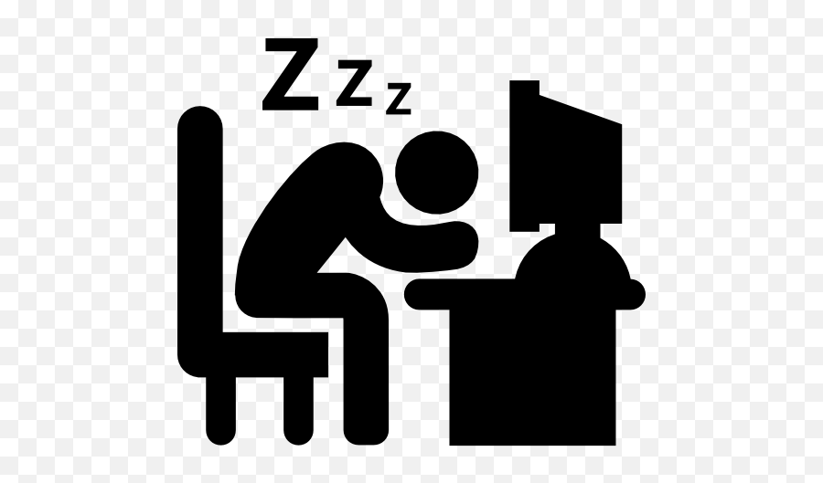 Daily Job Computer Sleep Tired - Sleeping At Desk Icon Emoji,Desk Emoji