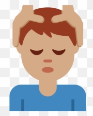 Twemoji2 1f486 - Guy Getting Massage Cartoon Emoji