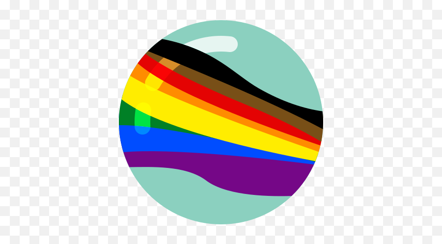 Genderqueer - Circle Emoji,Pansexual Emoji