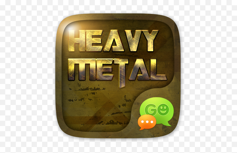 Go Sms Pro Heavy Metal Theme 1 - Go Sms Emoji,Go Sms Emojis