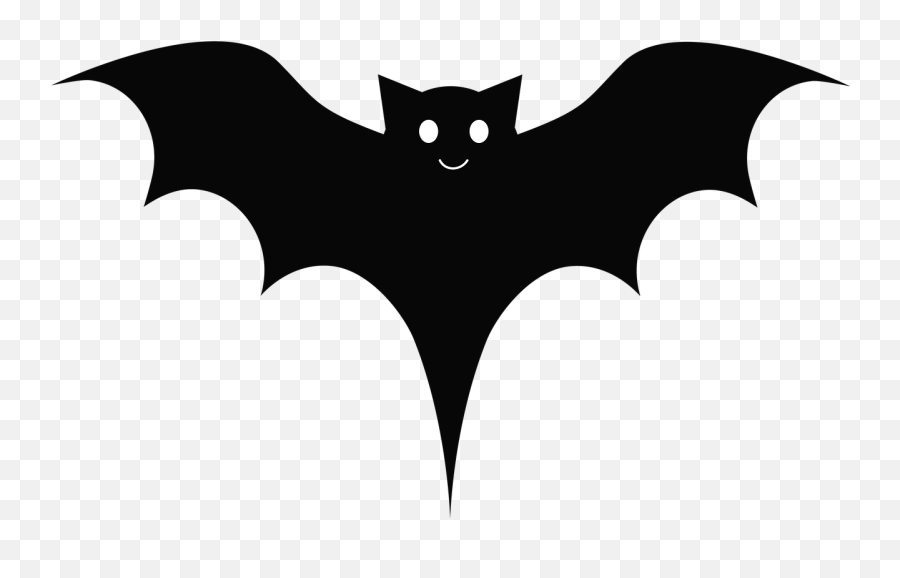 Bat Black Cute Cartoon Wings - Emblem Emoji,Batman Emoji Download