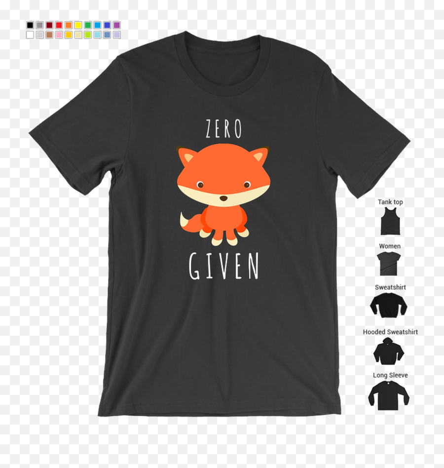 Cute Zero Fox Given T Shirt Tee Funny Emoji Stuffed Redhead - Cartoon,Fox Emoji