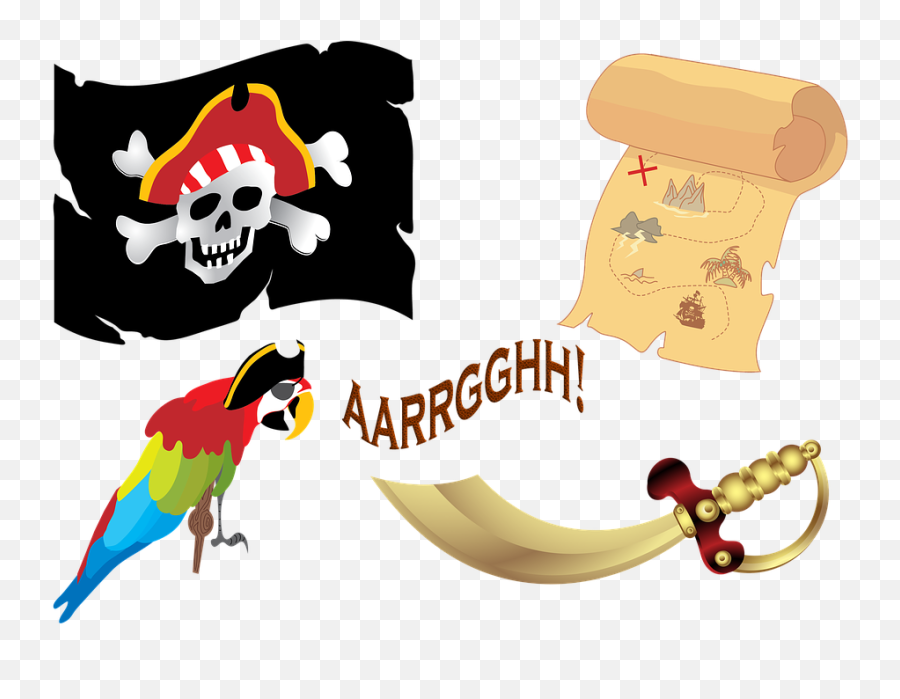 Pirate Ship Gold Treasure - Treasure Hunt Background Emoji,Flag And Rocket Ship Emoji