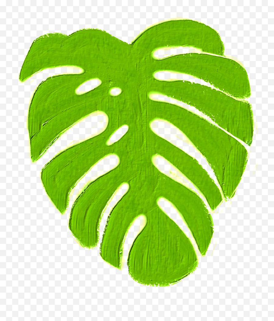 Monstera Tropics Plant Green Jungle - Illustration Emoji,Jungle Emoji