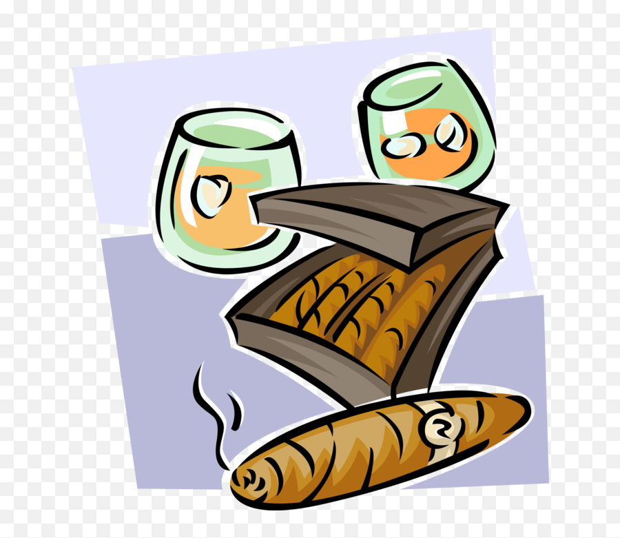 Clipart Whiskey Cigar - Cartoon Emoji,Whiskey Glass Emoji