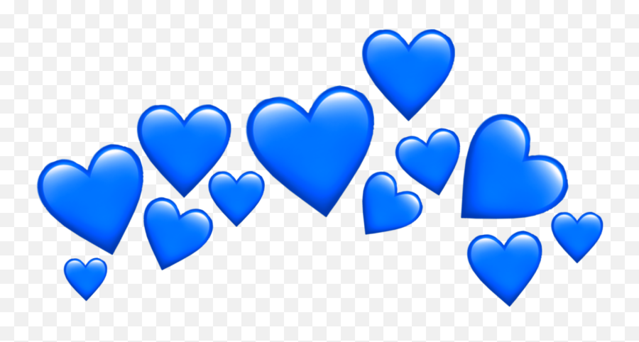 Blue Heart Headband Blueheart Heartheadband Bluehearthe - Blue Hearts Head Band Emoji,Blue Heart Emoji Png