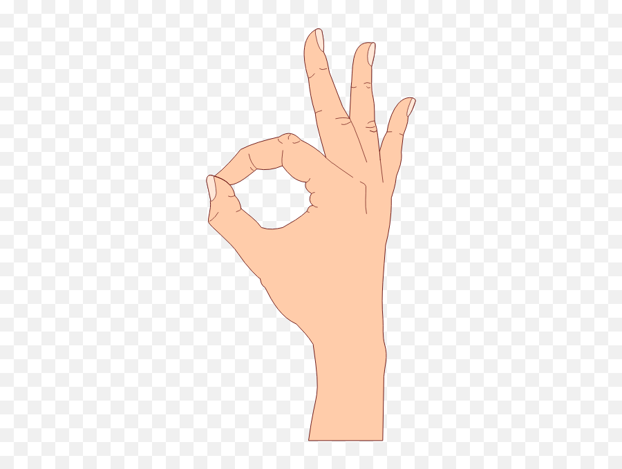 Ok Hand Gesture - Illustration Emoji,Ok Fingers Emoji