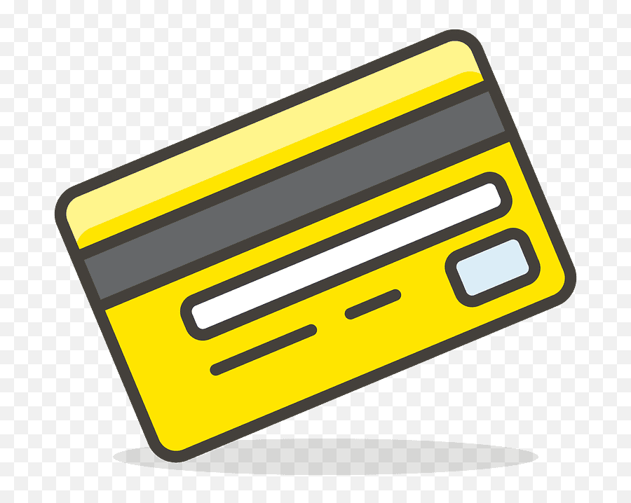 Credit Card Emoji Clipart - Credit Card Emoji,Yellow Card Emoji
