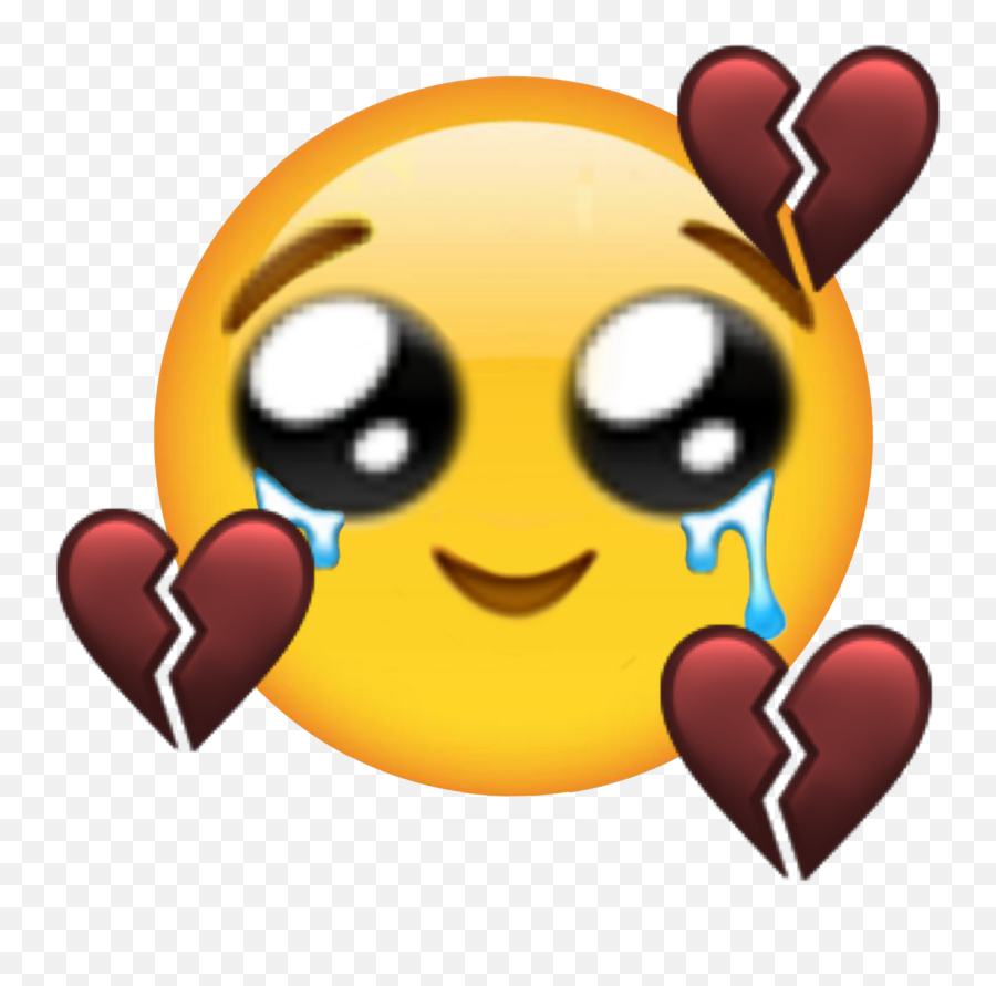 Sad Heartbreak Heart Broken Sticker By Ju - Broken Heart Sad Emojis,Crying Tear Emoji