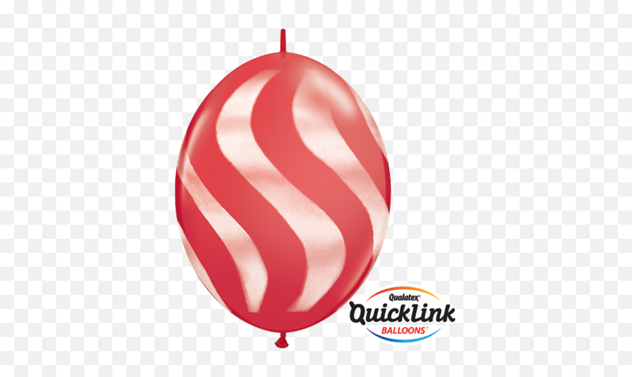 10 X 12 White U0026 Red Wavy Stripes Quick Link Qualatex Latex - Balloon Emoji,Wavy Emoji
