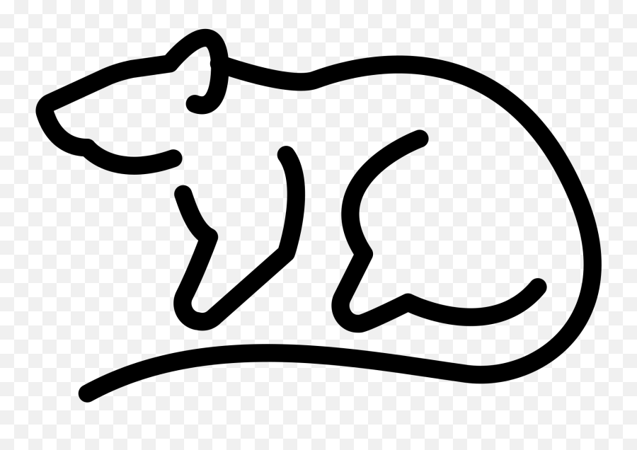 Openmoji - Line Art Emoji,Rat Emoji