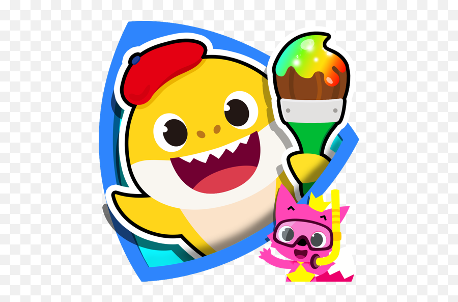 Baby Shark Clipart Clipart - Coloring Sheet Pinkfong Baby Shark Coloring Pages Emoji,Shark Emoticon