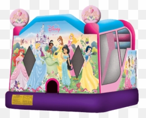 Inflatable Bounce Slide Combos New - Disney Princess Jumping Castle Emoji,Emoji Candy Table
