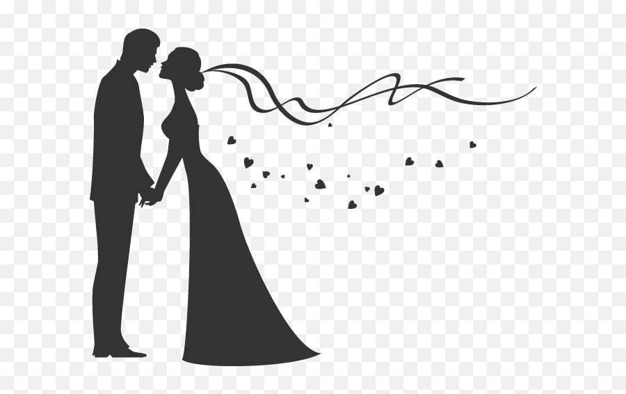 Wedding Emoji Transparent Png Clipart - Bride And Groom Logo,Marriage Emojis