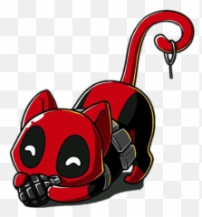 Cat Cute Deadpool Bomb Grenade - Cartoon Transparent Transparent Background Deadpool Emoji,Grenade Emoji
