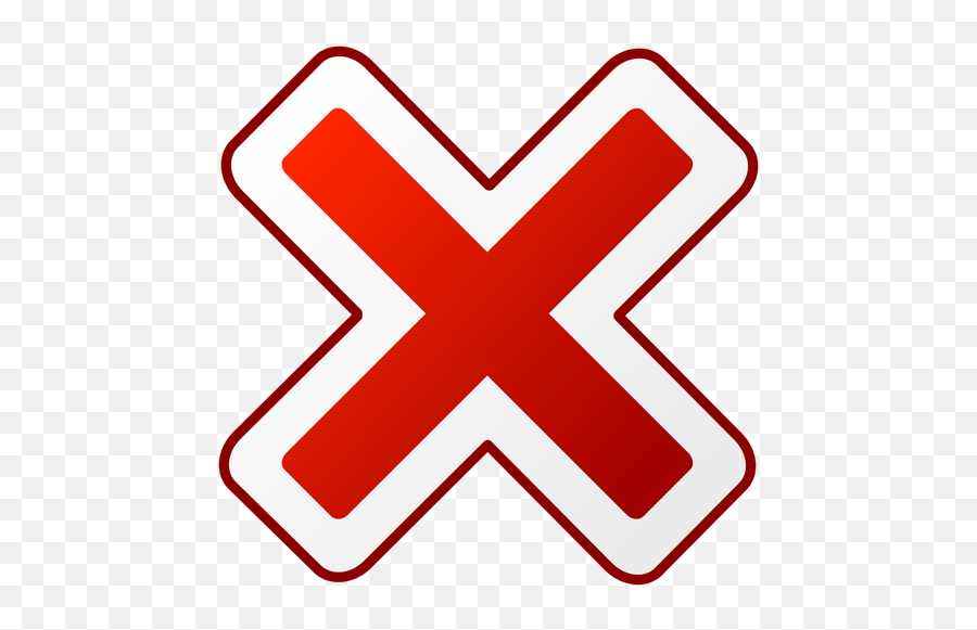 Rot Runde Fehler Warnsymbol Vektor - Negative Clipart Emoji,Emoji 83