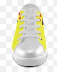 Emoticon Heart Smiley Canvas Kids - Skate Shoe Emoji