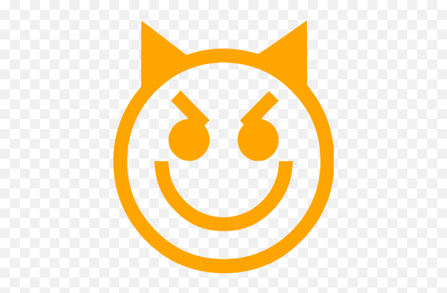 Orange Emoticon 29 Icon - Good And Evil Emoji,Emoticon Images Free