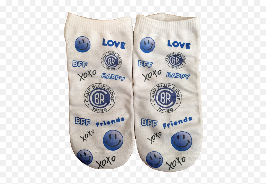 Ombre Smiley Socks - Camp Blue Ridge Emoji,Emoji Key Socks