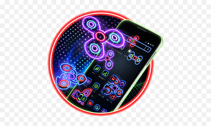 Neon Fidget Spinner Player 2d Theme - Inwood Theatre Emoji,Emoji Fidget Spinner