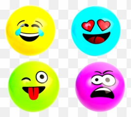 Ballon Smiley Emoji À Gonfler 23 Cm Pvc - Boules De Pétanque Smiley,Ballon Emoji