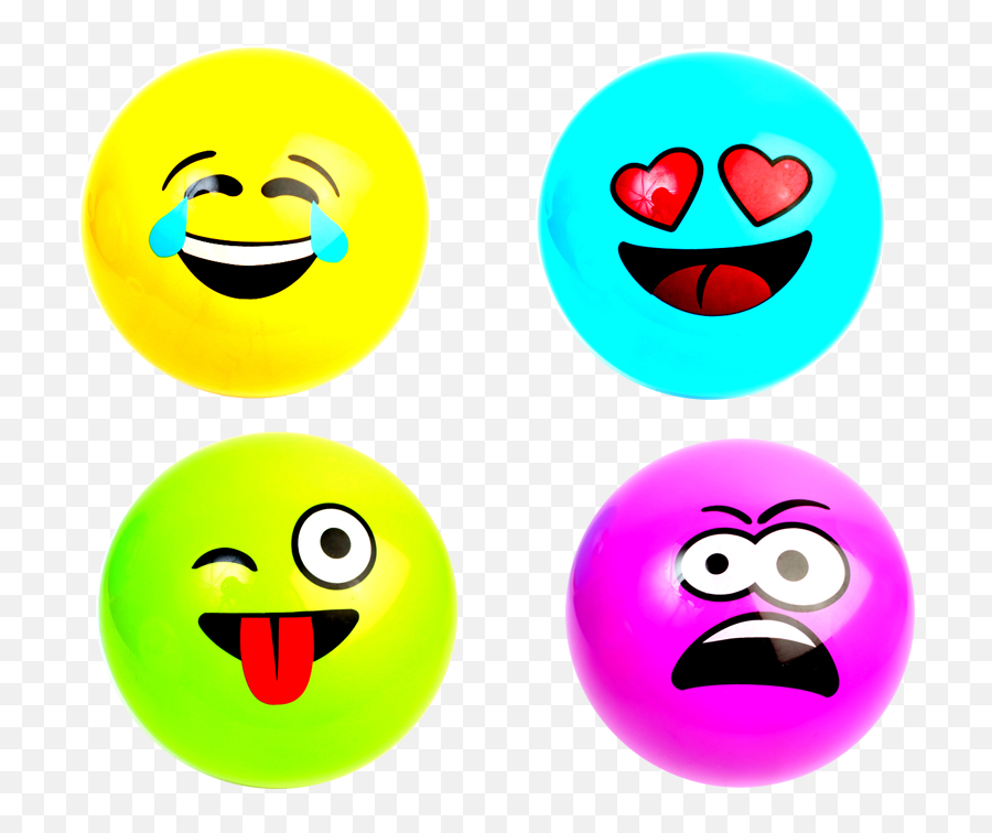 Ballon Smiley Emoji À Gonfler 23 Cm Pvc - Boules De Pétanque Smiley,Ballon Emoji
