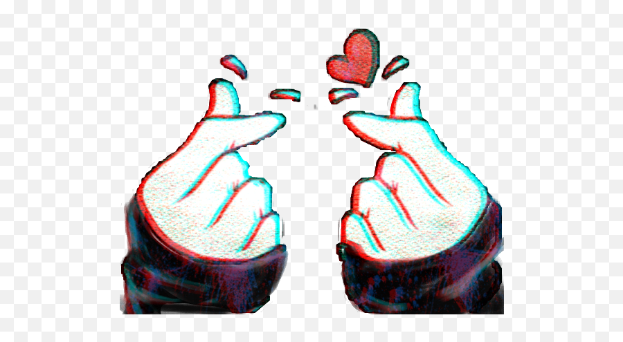 Kpop Fanartkpop Glitch Popart Hands Snap Love - Sign Language Emoji,Finger Snapping Emoji