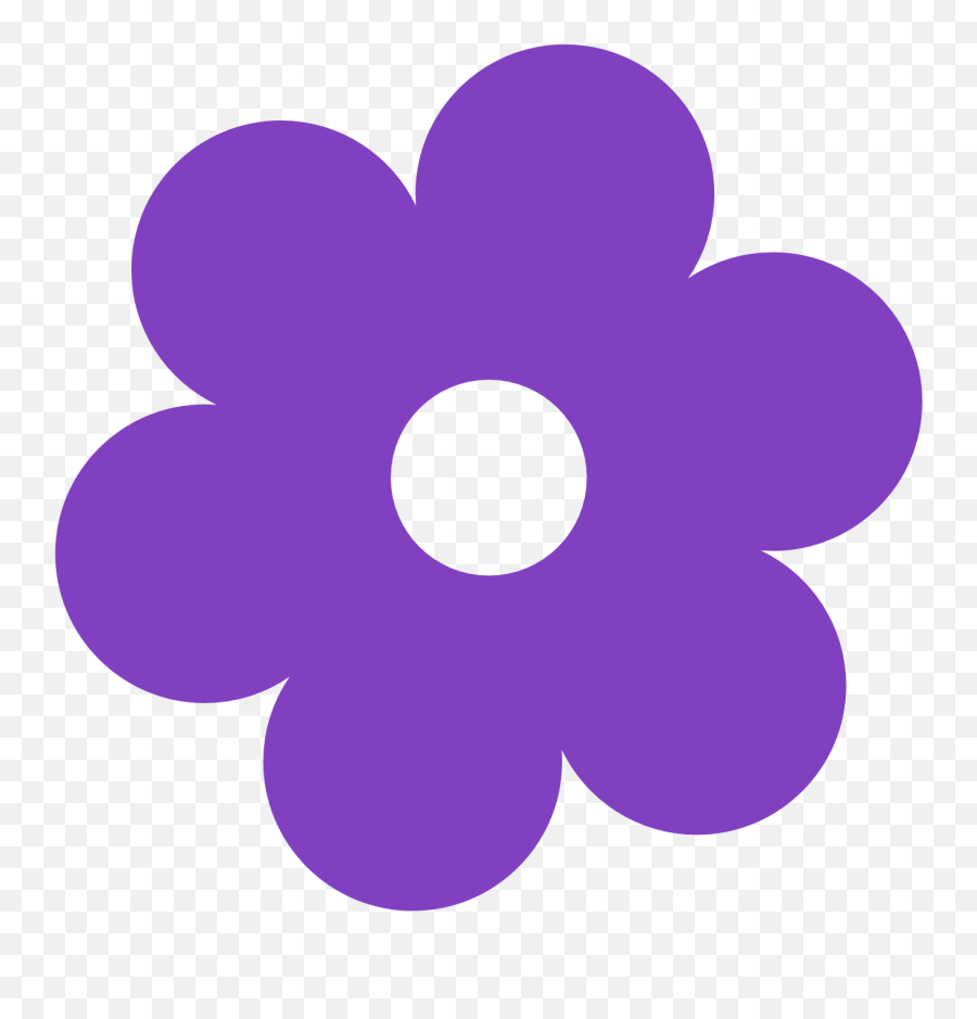 Clipart Flower - Clipart Purple Flower Png Emoji,Violet Flower Emoji