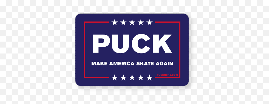 Puck Hcky Make America Skate Again - Sign Emoji,Hockey Puck Emoji