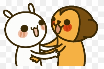 Love Animals Gif - Cartoon Emoji,Cuddle Emoji Android