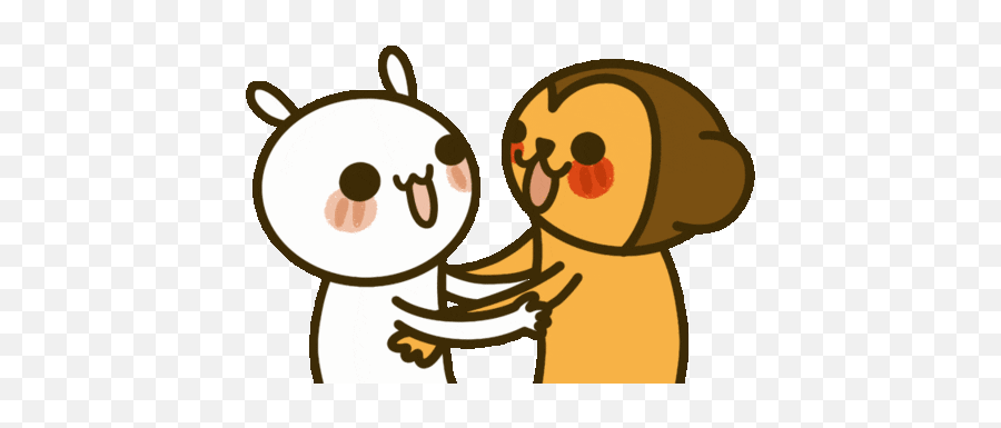 Love Animals Gif - Cartoon Emoji,Cuddle Emoji Android