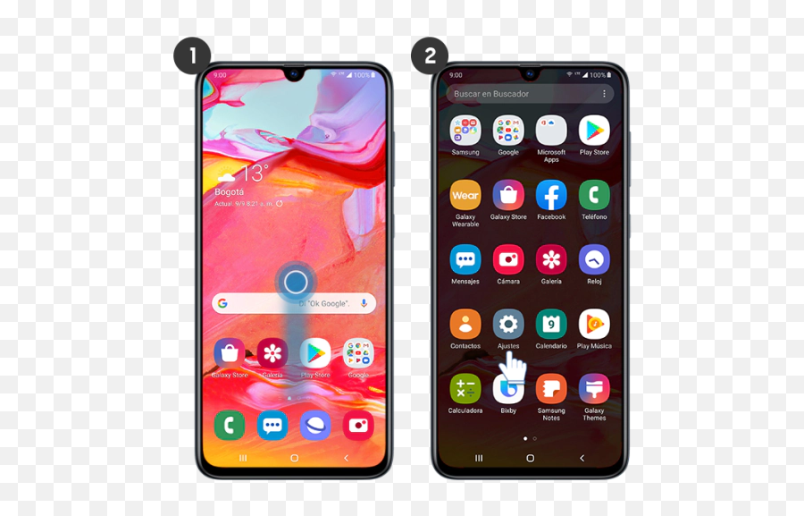 Galaxy A70 - Cómo Cambiar El Tema Del Teclado Samsung Samsung A70 Home Screen Emoji,Emoticones Con Teclado