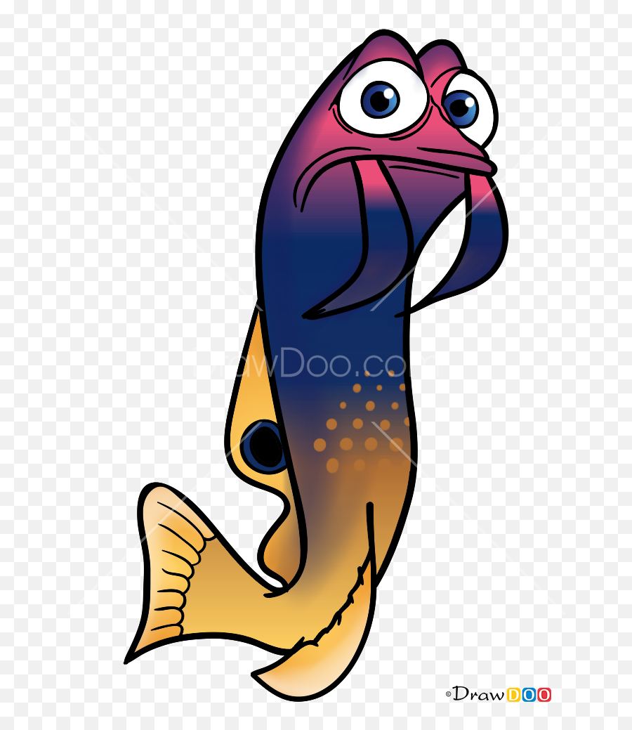 How To Draw Gurgle Dory And Nemo - Gurgle Drawing Emoji,Dory Fish Emoji