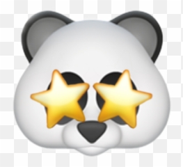 panda emoji Sticker by alexmariereschly - Emoji Iphone Transparent Panda