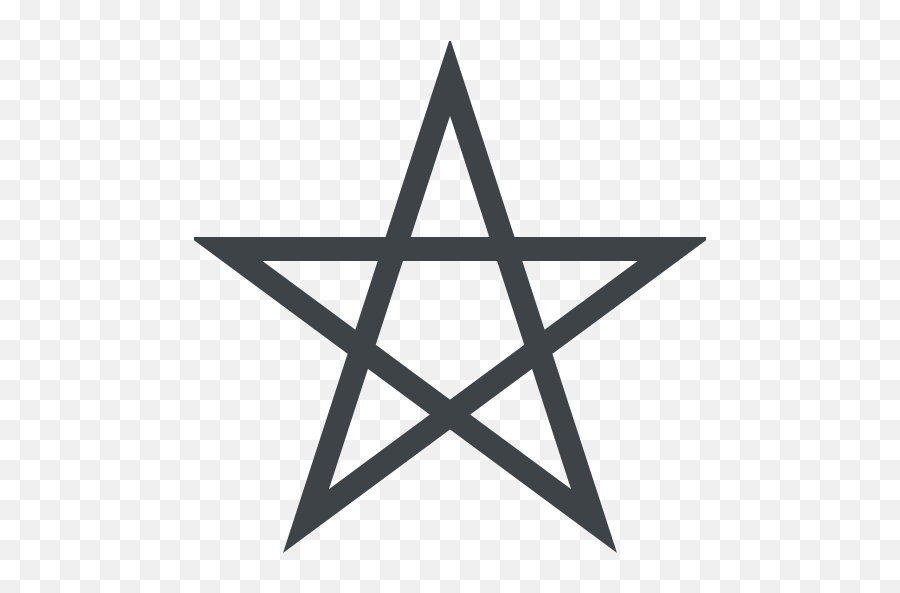 Pentagram Emoji Ufafanuzi Juu Picha - Wiccan Symbol,Pentagram Emoji
