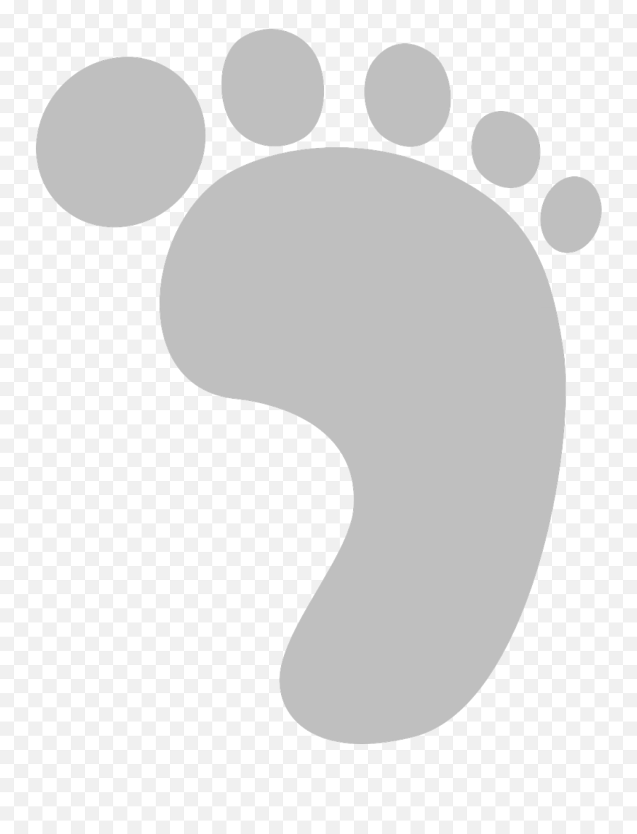 Baby Feet Png Outline Baby Feet Png - Grey Baby Foot Prints Emoji,Baby Feet Emoji