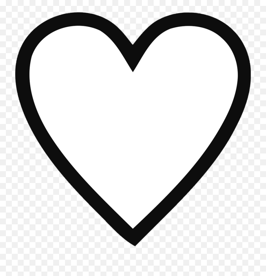 Heart - Transparent Heart Png Black Emoji,Emoji Hearts