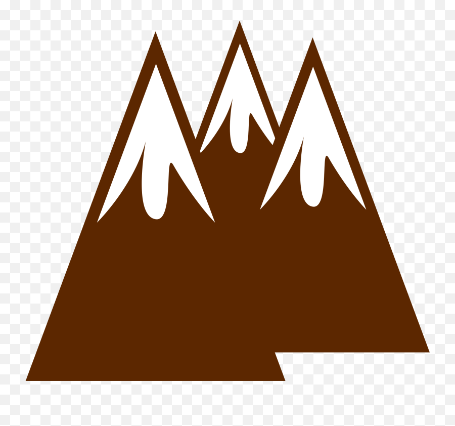 Mountain Clipart Logo Mountain Logo - Brown Mountains Clipart Emoji,Mountain Emoji Transparent