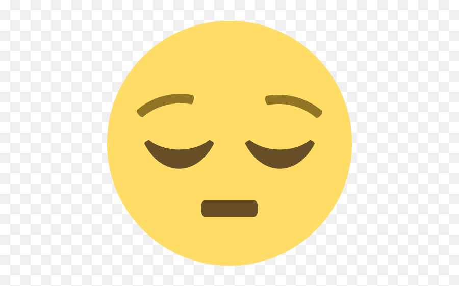 Pensive Face Emoji For Facebook Email Sms - Circle,Rip Emoji