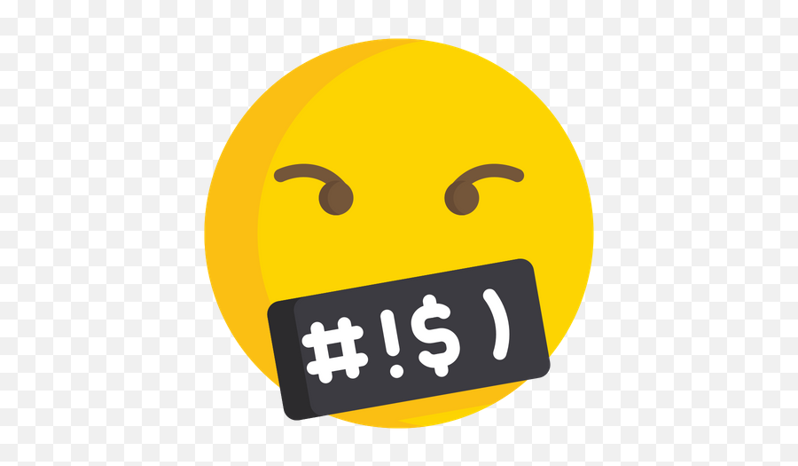 Face With Symbols On Mouth Emoji Icon - Smiley,Rolling Eyes Emoji Android