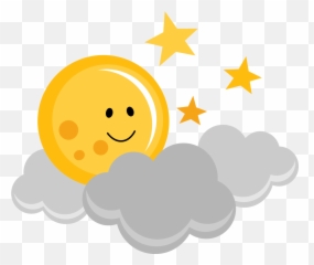 Download Png Files - Cute Moon Clip Art Emoji,Moon And Stars Emoji