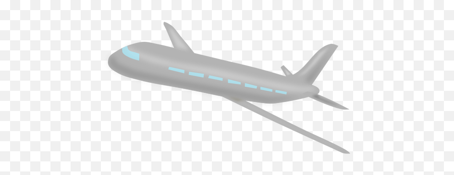Gray Airplane Vector - Clip Art Emoji,Plane And Paper Emoji