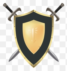 Free Knight Shield Png Download - Sword And Emoji